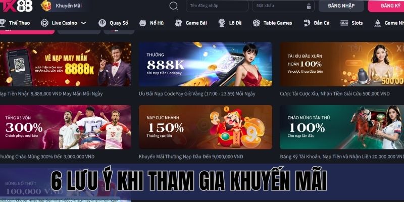 6 lưu ý khi tham gia khuyến mãi tại trang game